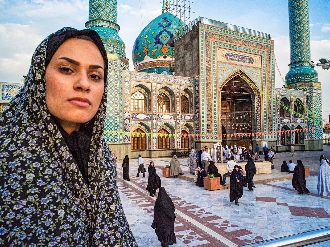 At the mosque - Tehran