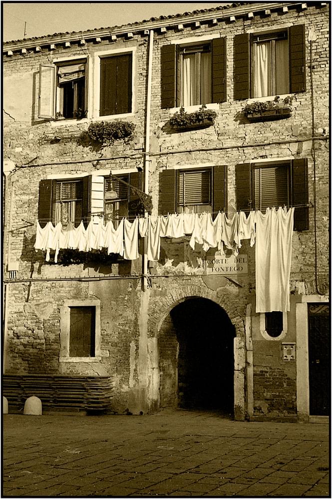 Venice in B&W film.